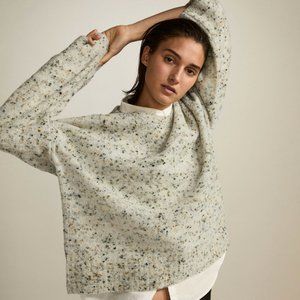 LIKE NEW - Everlane Seafoam Green Confetti Crew